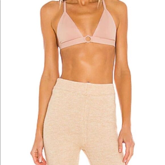 NWT Free People X REVOLVE Oh Scuba Bralette Nude O Ring Triangle Bra S - Picture 3 of 11